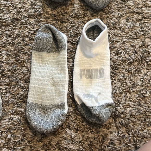 PUMA Ladies' No Show Sock, 3-black/grey. 2-white/gray. - Picture 3 of 3